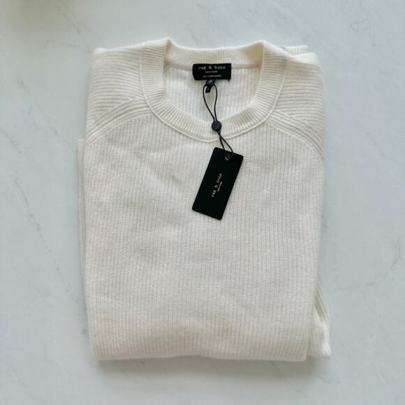Rag and Bone Ivory Cashmere Sweater NWT - Picture 3 of 3